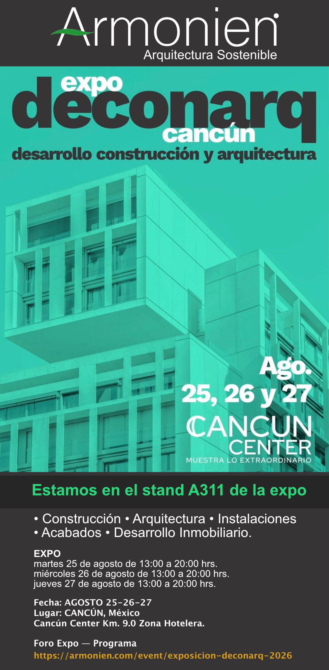 EXPOSICIÓN DECONARQ CANCÚN 2026